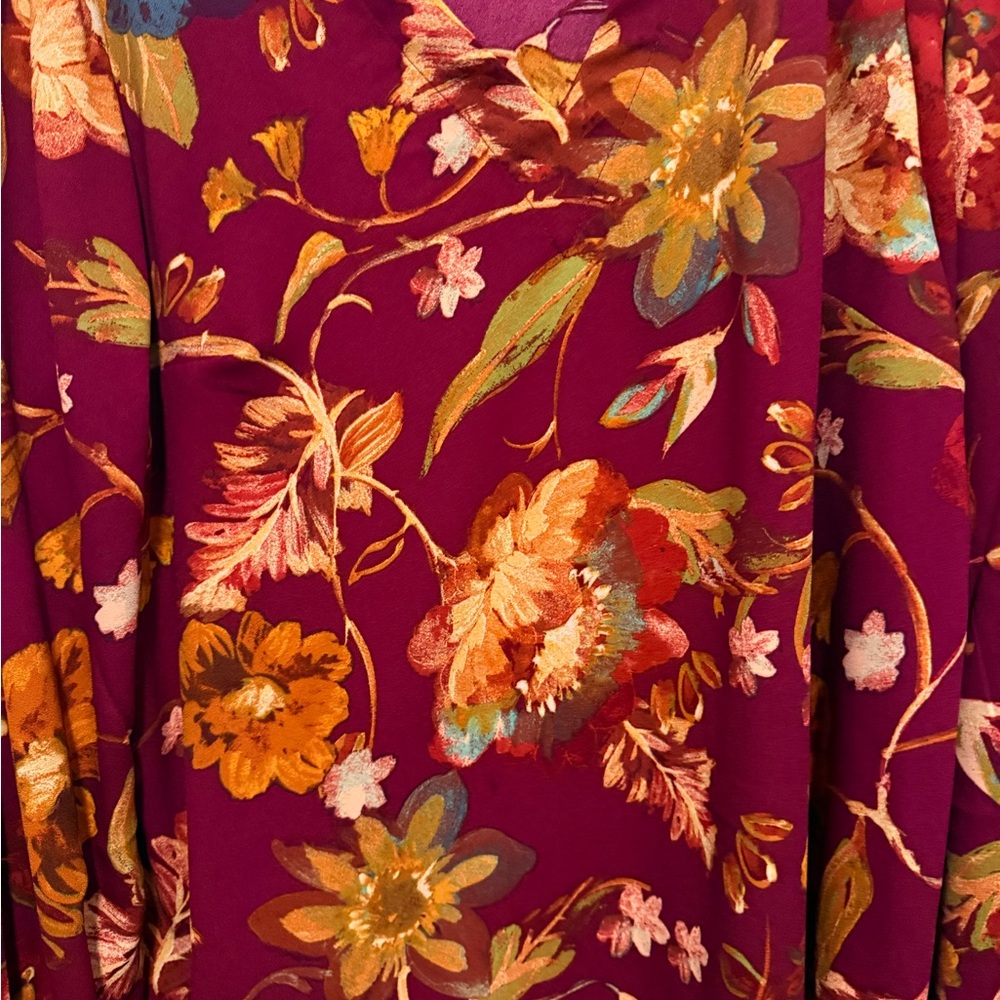 Belle Boho by Kim Gravel Floral V-Neck Long Sleeve - Picture 5 of 7